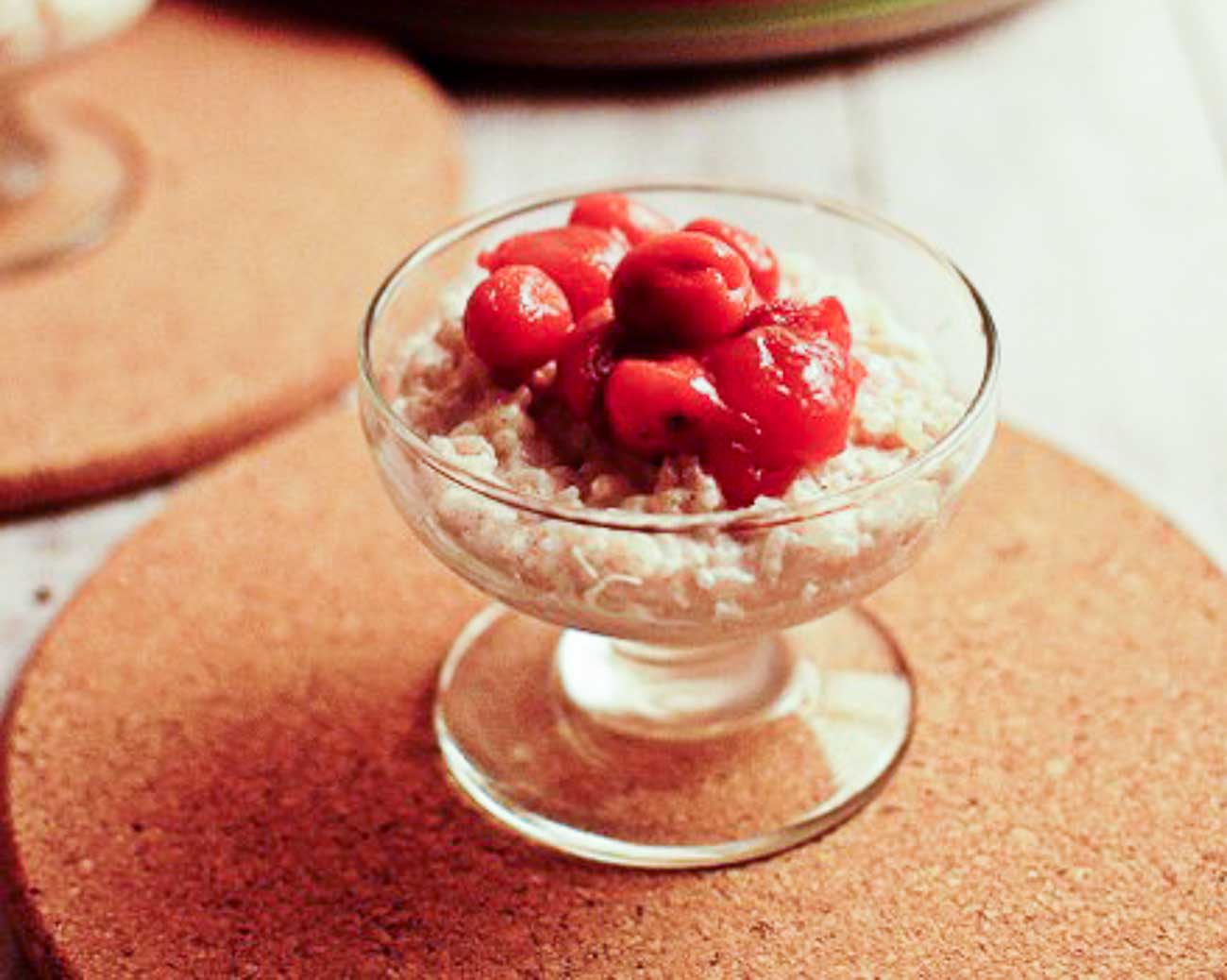 Cinnamon Rice Pudding With Cherry Compote Recipe