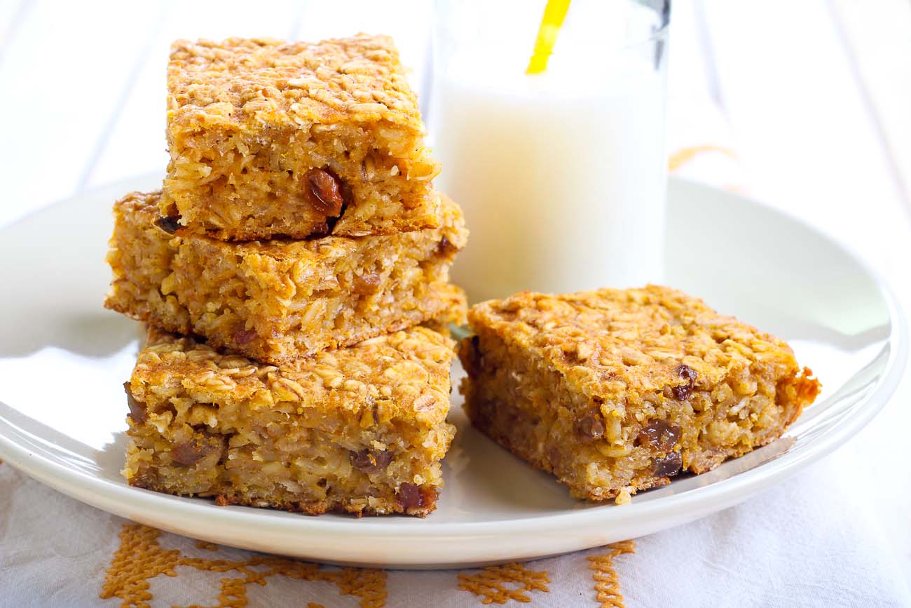 Pumpkin Oatmeal Breakfast Bar Recipe