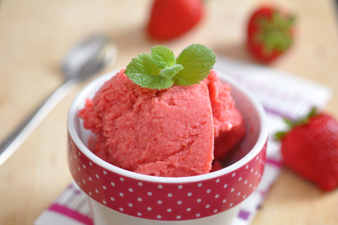 Strawberry Banana Sorbet Recipe