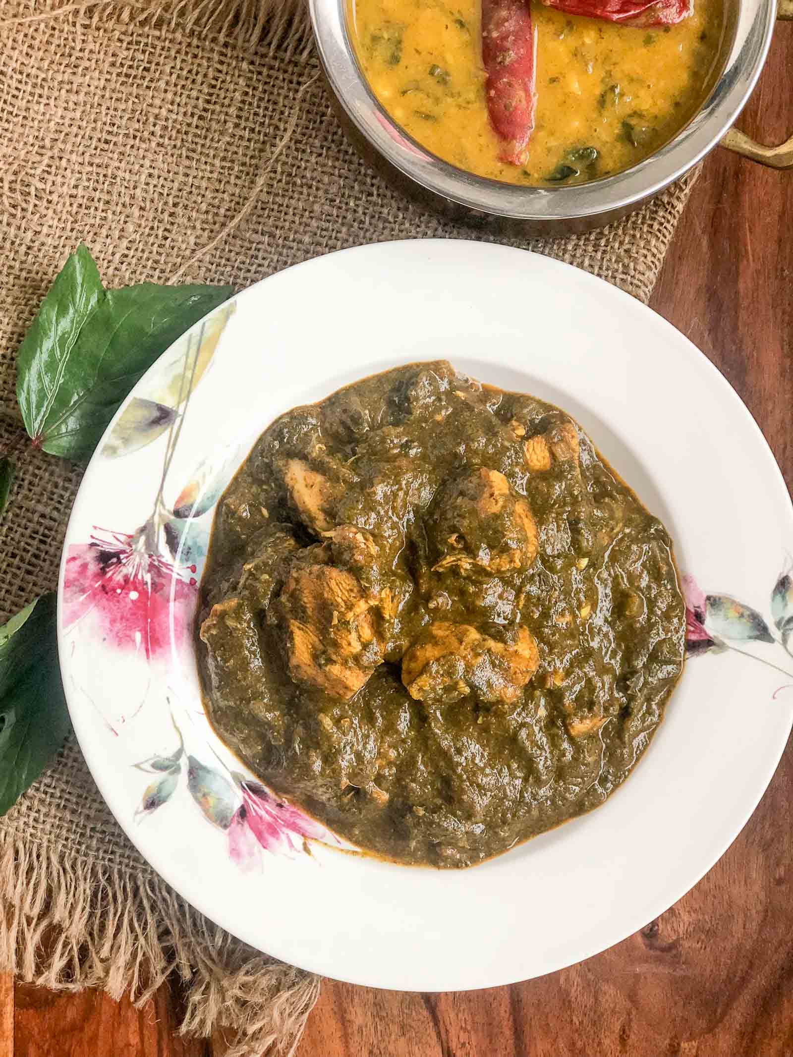 Gongura Chicken Curry Recipe - Andhra Style Gongura Chicken