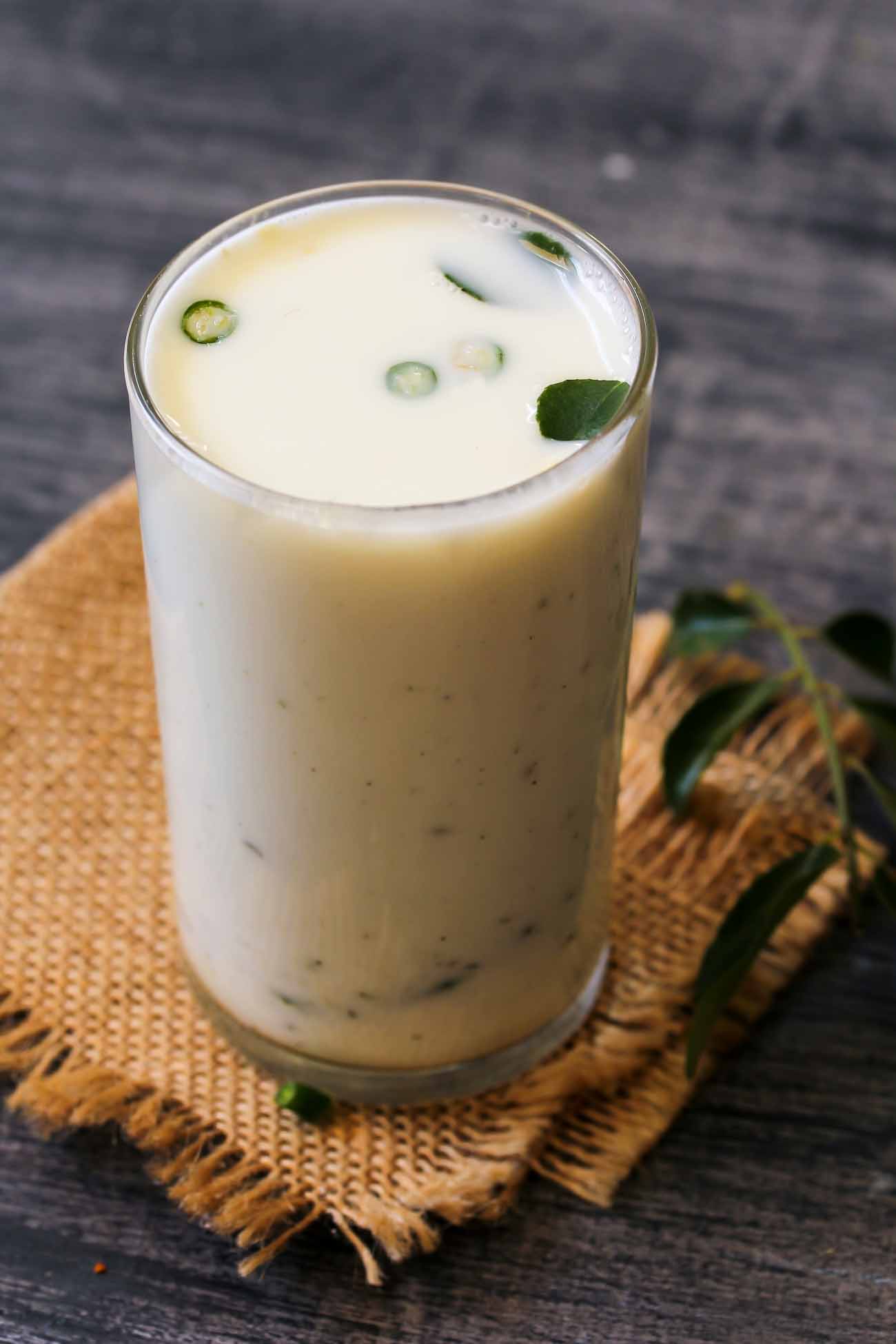 Masala Chaas Recipe Indian Spiced Buttermilk 1