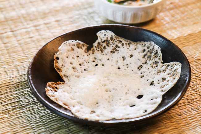 Kerala Style Appam Recipe - Fermented Rice Pancakes With Coconut