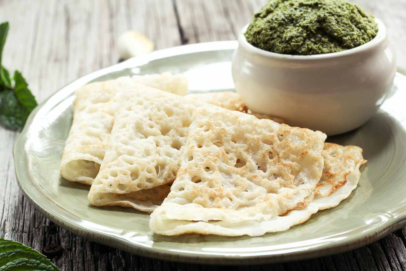 Maharashtrian Ghavan Recipe - Rice Flour Crepes