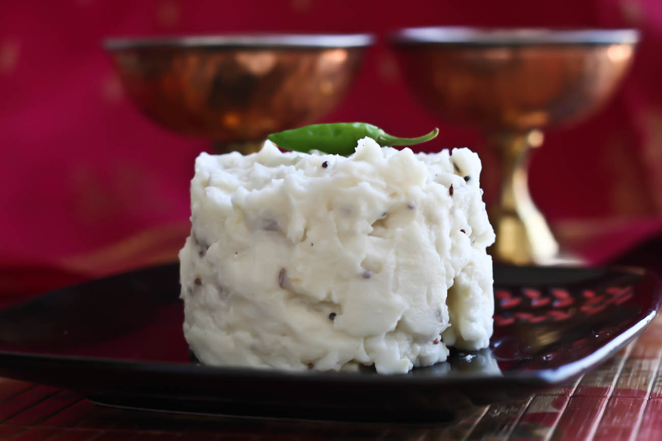 Mor Kali (Kazhi) Recipe (Savory Rice Flour Breakfast Pudding)