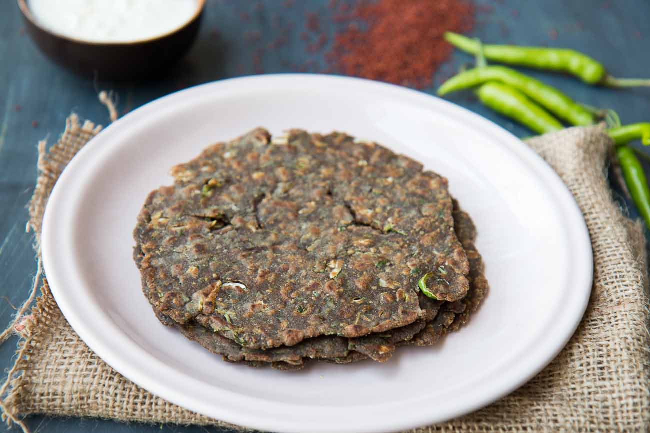 Drumstick Leaves Ragi Roti Recipe - Moringa Millet Flat Bread