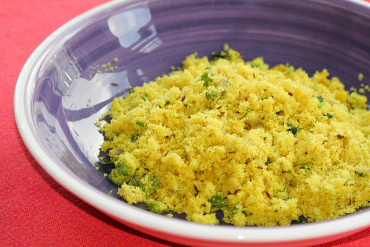 Tikhat Rava Recipe (Spicy Semolina Crumble)