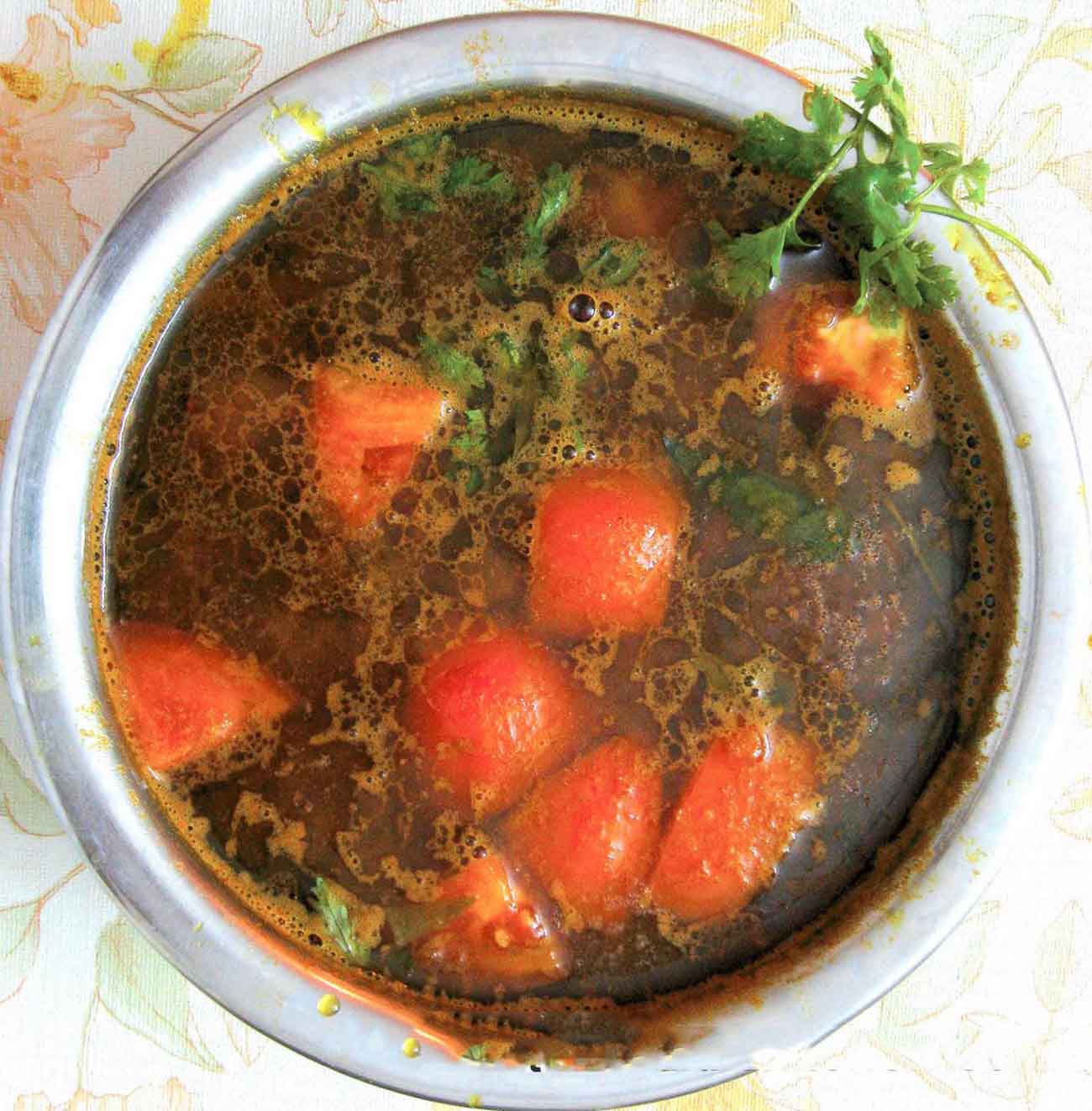 टमाटर रसम रेसिपी - Tomato Rasam (Recipe In Hindi)