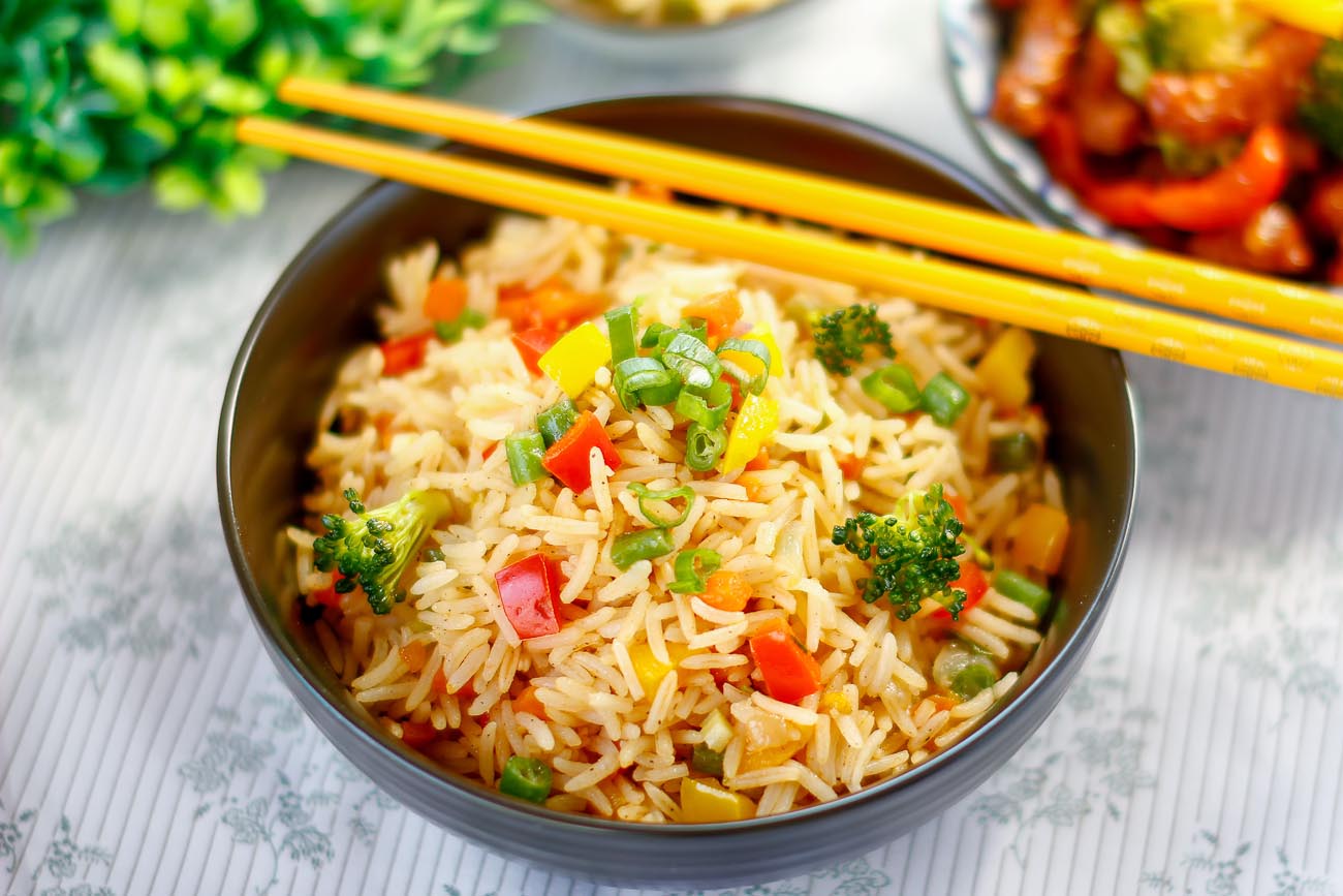 Broccoli Capsicum Pulao Recipe