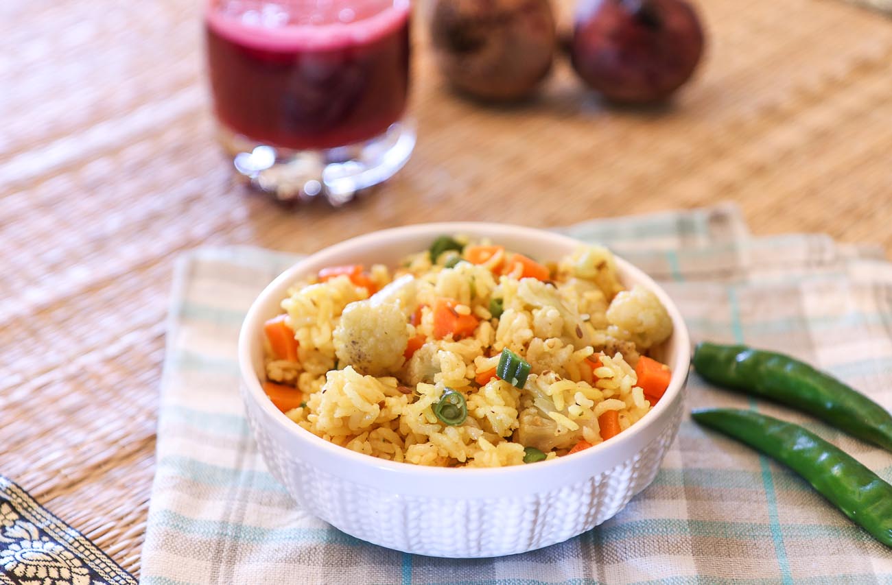 Mixed Vegetable Pulao Recipe