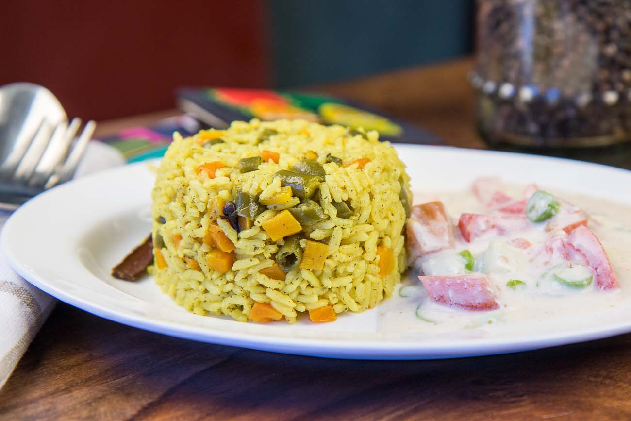 One Pot Spicy Vegetable Pulao Recipe with Coconut Milk One Pot Spicy Vegetable Pulao Recipe with Coconut Milk