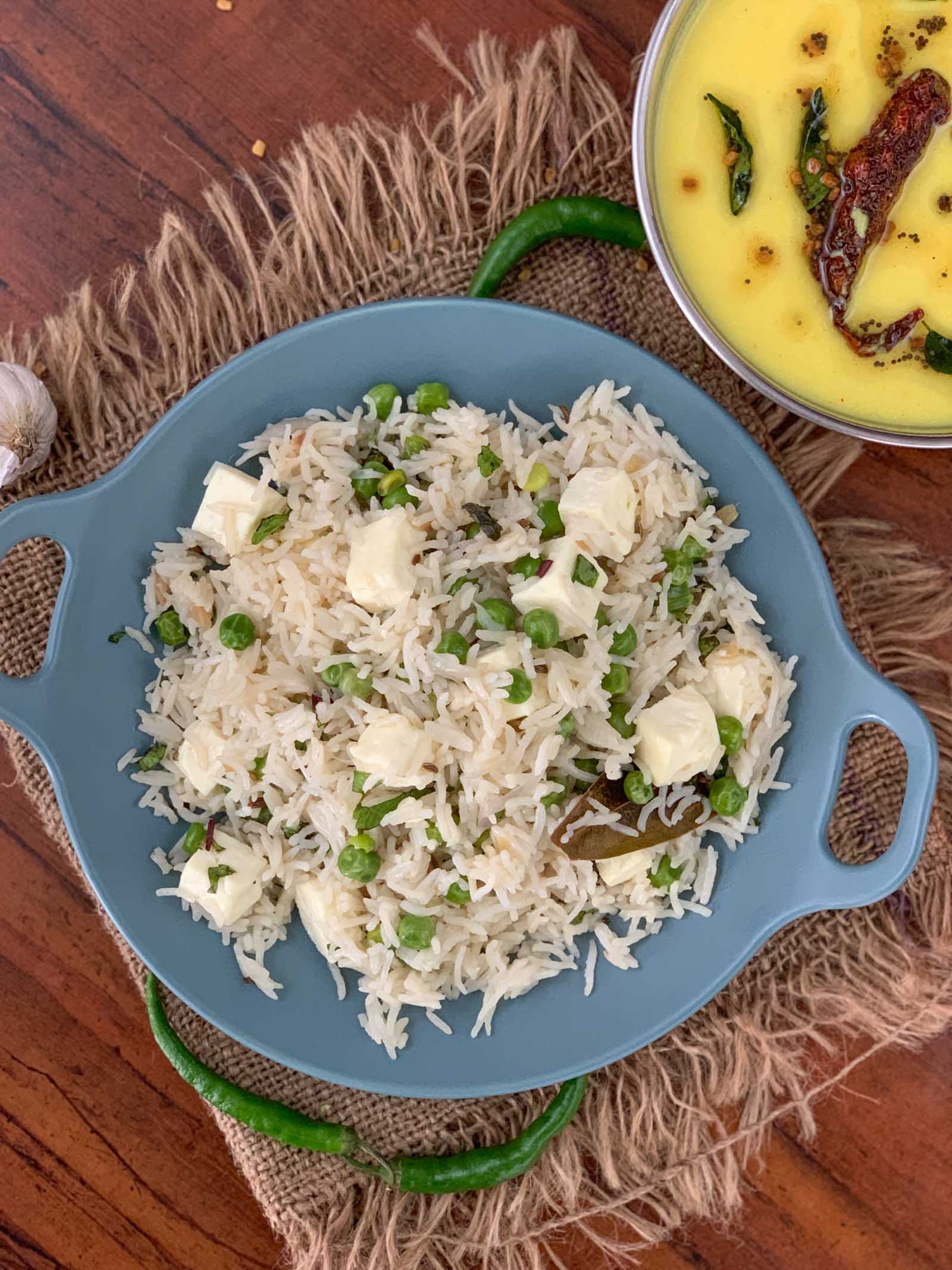 Paneer Matar Pulao Recipe