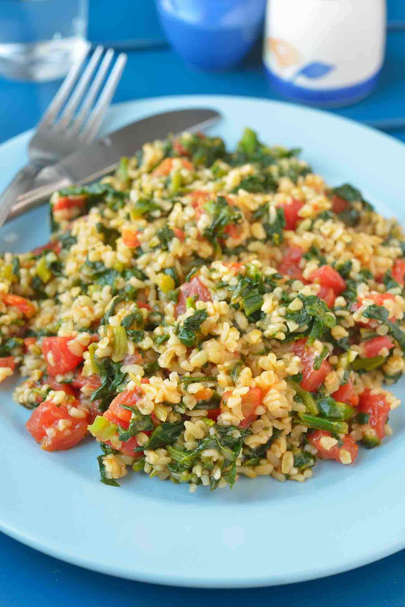 Spinach And Millet Pulav Recipe Spinach And Millet Pulav Recipe