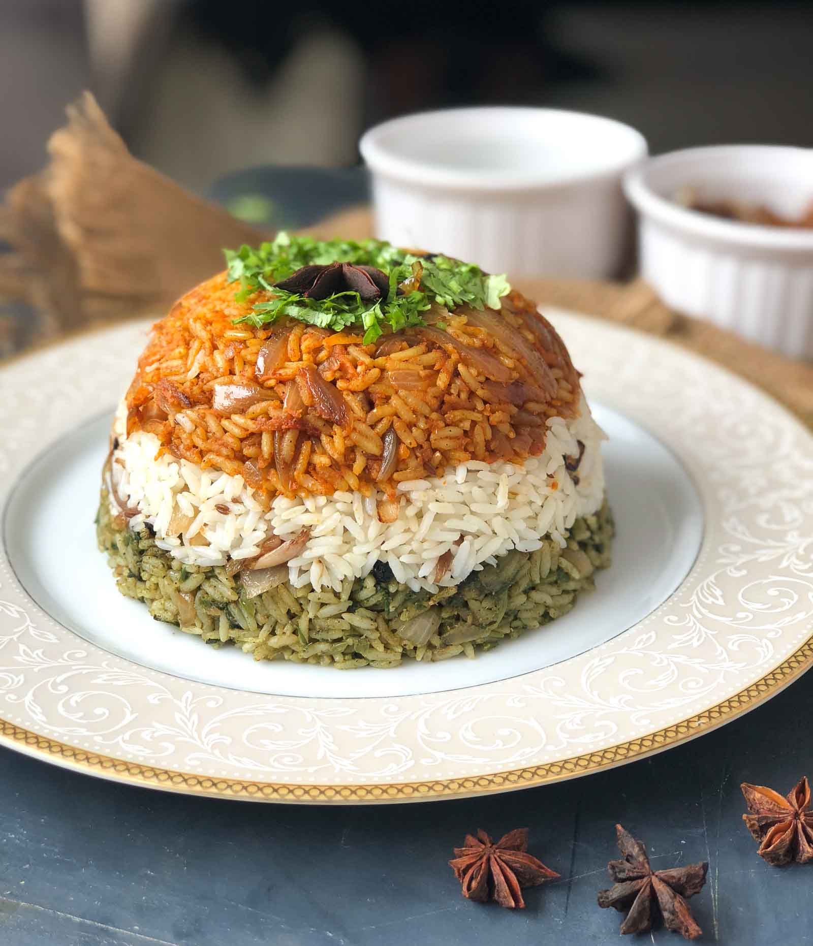 Layered Vegetable Tricolor Biryani Recipe By Archana S Kitchen