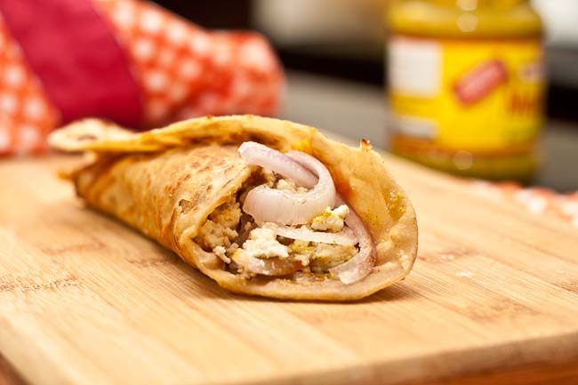 Calcutta Style Paneer Egg Frankie Recipe -Wrap or Roll Recipe