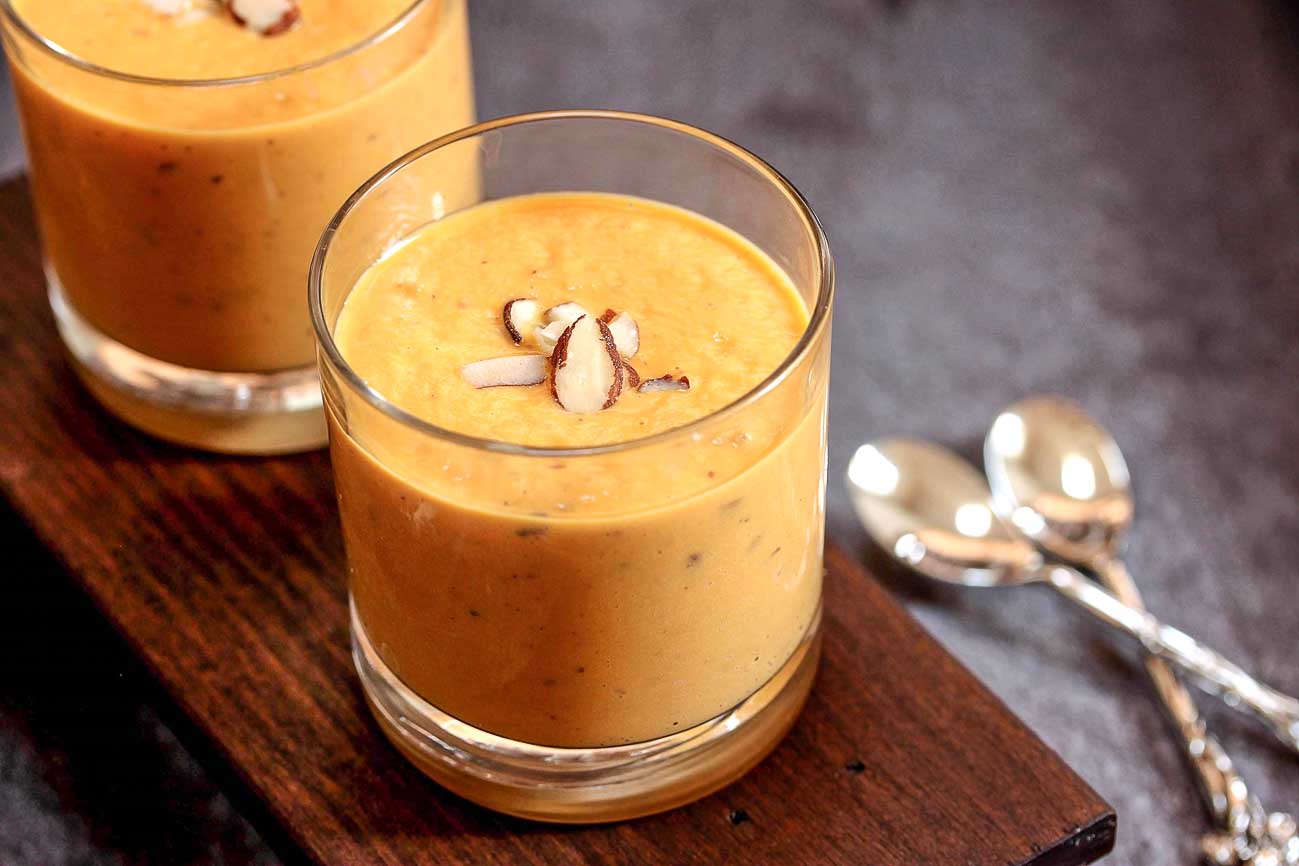 Carrot Badam Kheer Recipe - Carrot Almond Milk Pudding