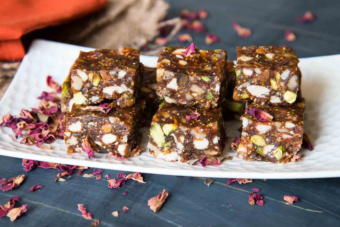 Dry Fruit Burfi Recipe With Gulkand