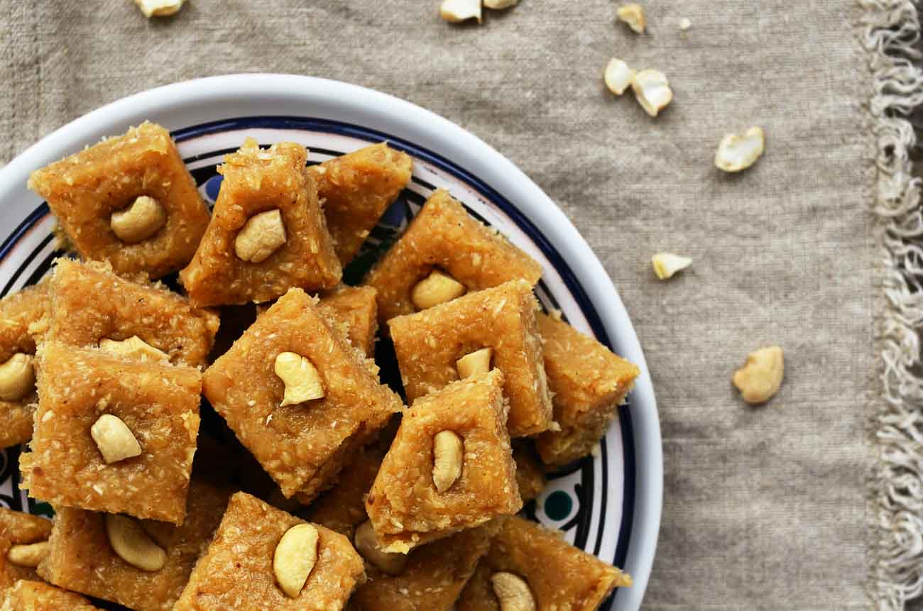 Gluten Free Rajgira Burfi Recipe