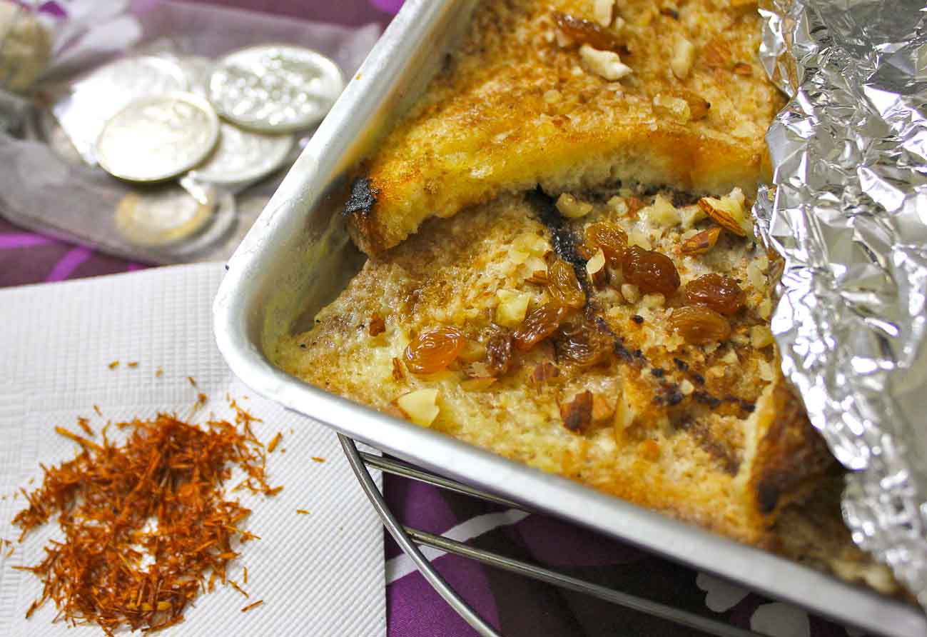 Hyderabadi Double Ka Meetha Recipe Traditional Indian Bread Pudding 1