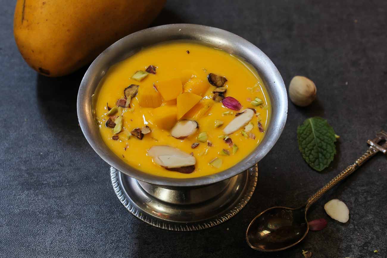 Mango Phirni Recipe - Mango Rice Pudding Recipe Mango Phirni Recipe - Mango Rice Pudding Recipe