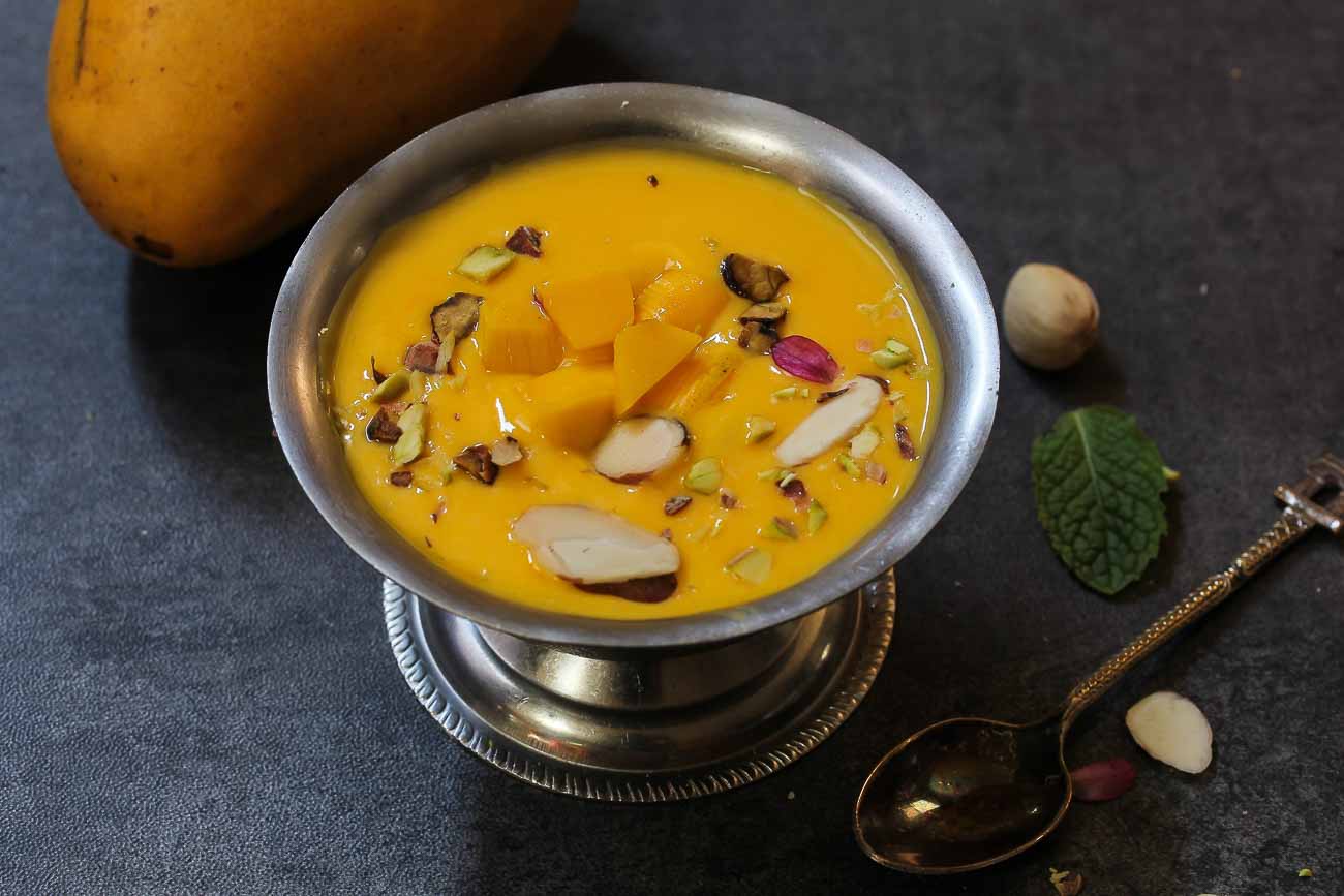 Mango Phirni Recipe - Mango Rice Pudding Recipe