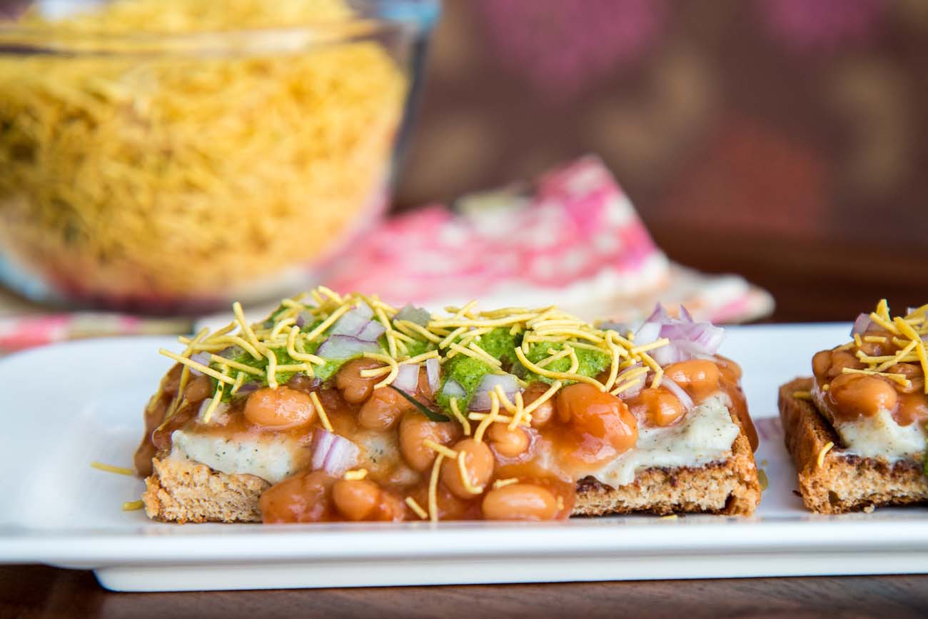 Baked Beans & Potatoes Chaat Recipe