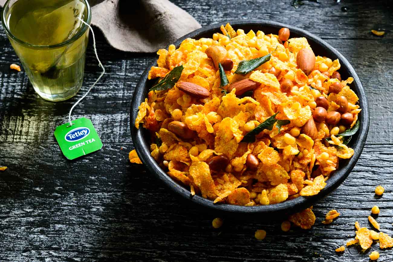 Diwali Cornflakes Mixture Recipe - A Savory Evening Tea Snack