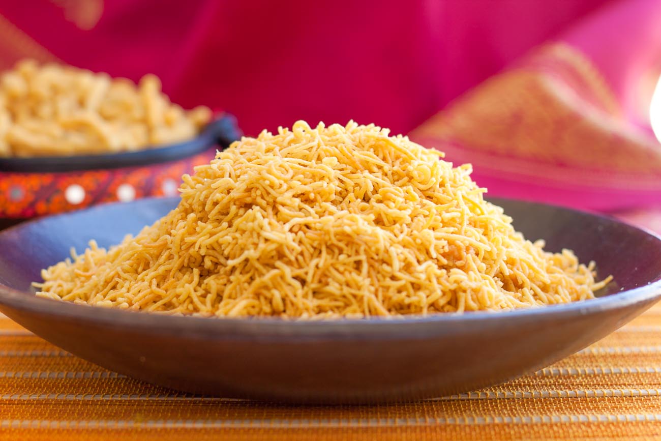 Homemade Sev Recipe - Gram Flour Vermicelli Snack Homemade Sev Recipe - Gram Flour Vermicelli Snack