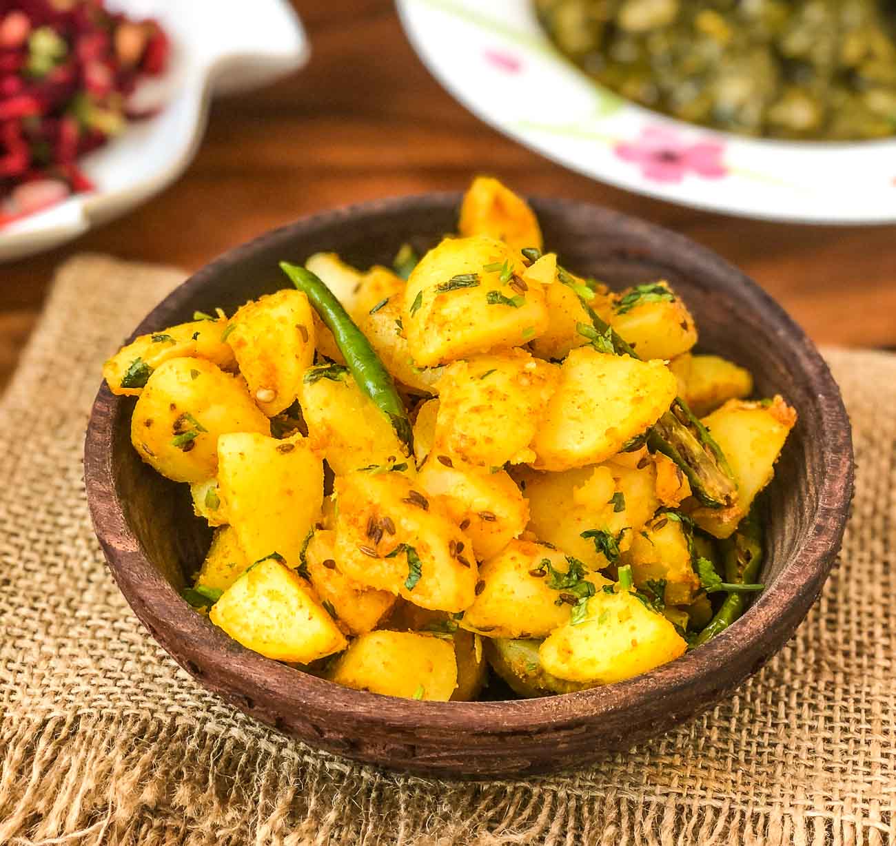 Jeera Aloo Sabzi - Roasted Potatoes With Cumin Seeds 