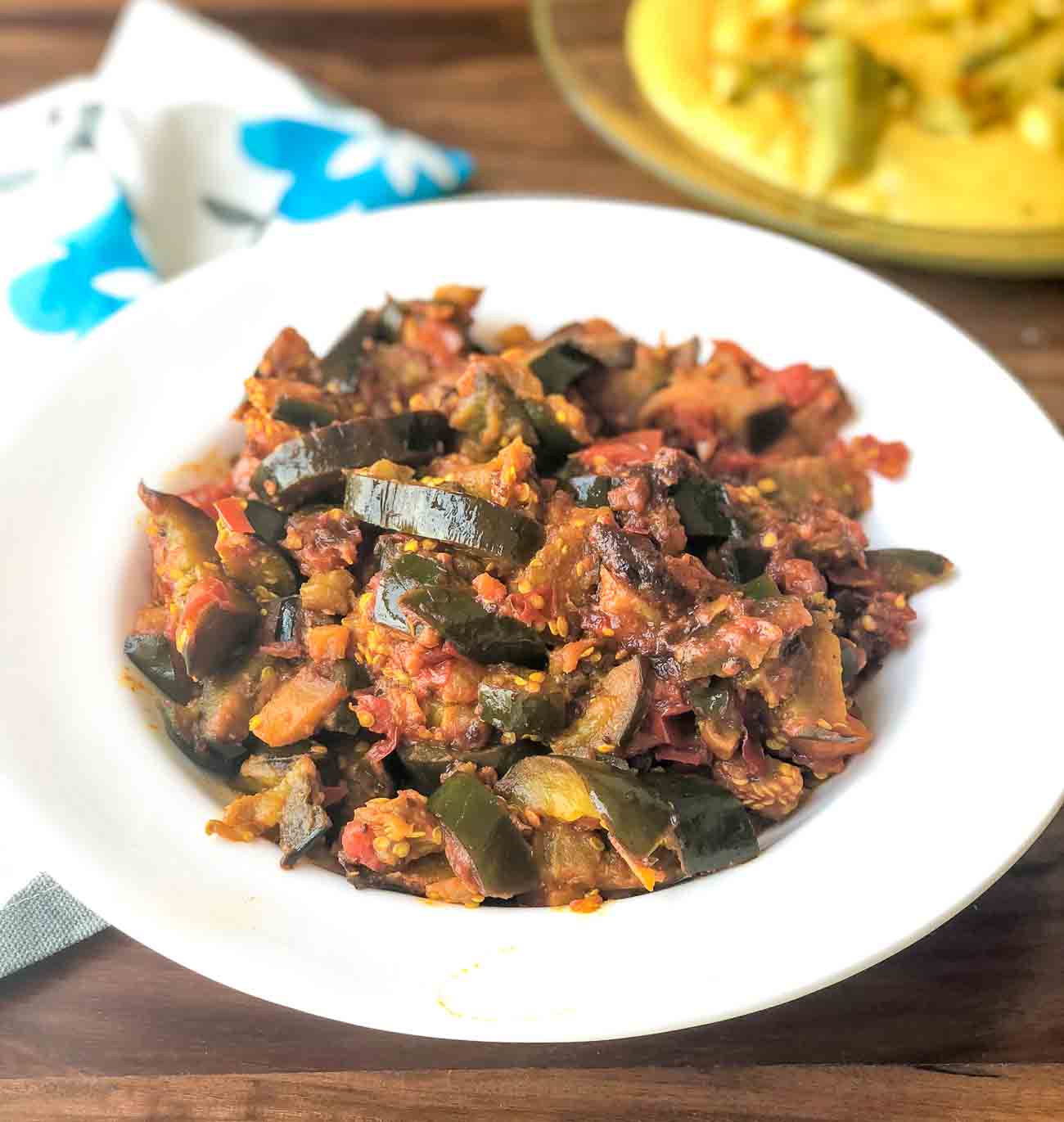 Baingan Tamatar Sabzi - Brinjal/ Eggplant Masala Recipe