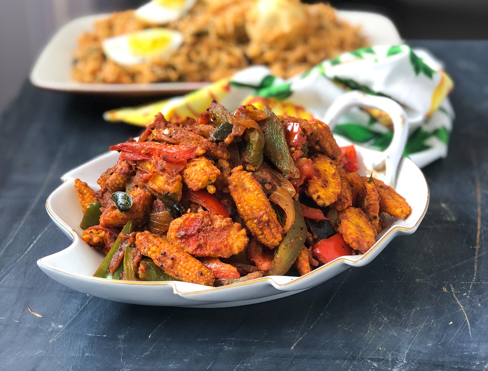 Baby Corn Capsicum Masala Recipe