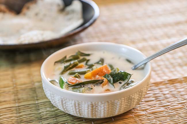 Kerala Style Vegetable Stew Recipe with Coconut Milk