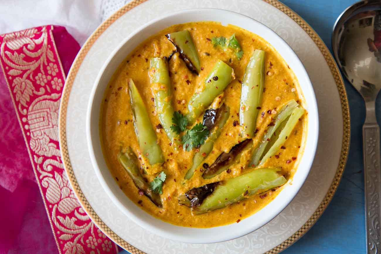Mirchi Ka Salan Recipe Chillies in Tangy Spicy Peanut Sesame Curry 2