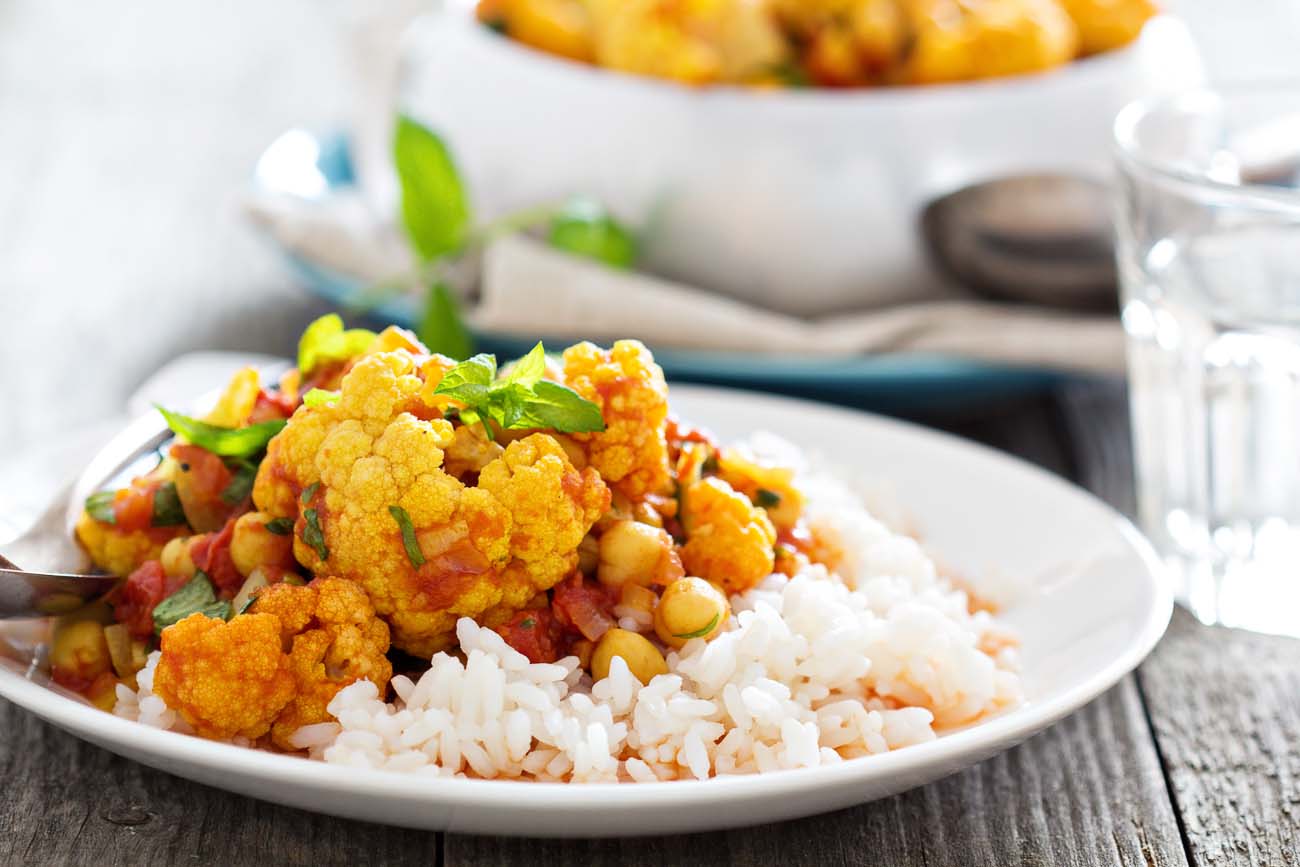 Tandoori Chickpea & Cauliflower Curry Recipe (Vegan Curry)