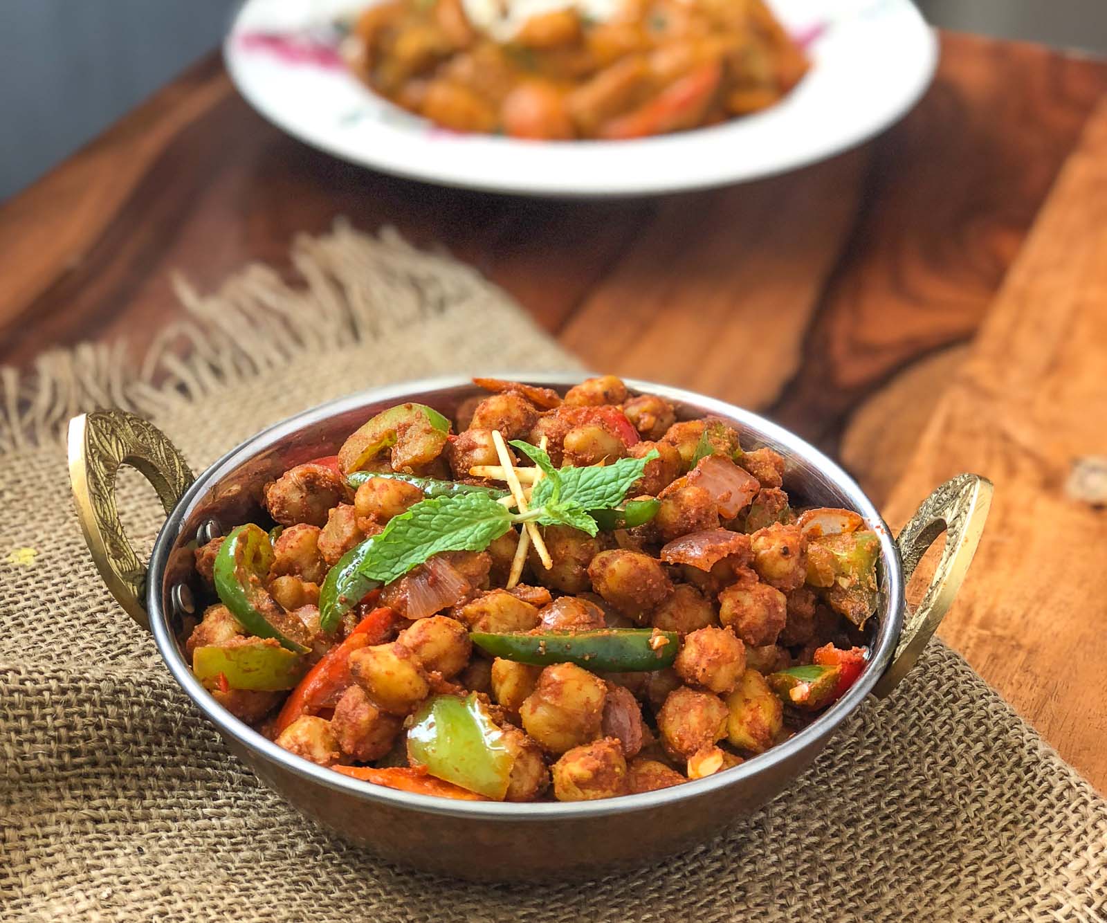 कढ़ाई छोले रेसिपी - Kadai Chole Recipe