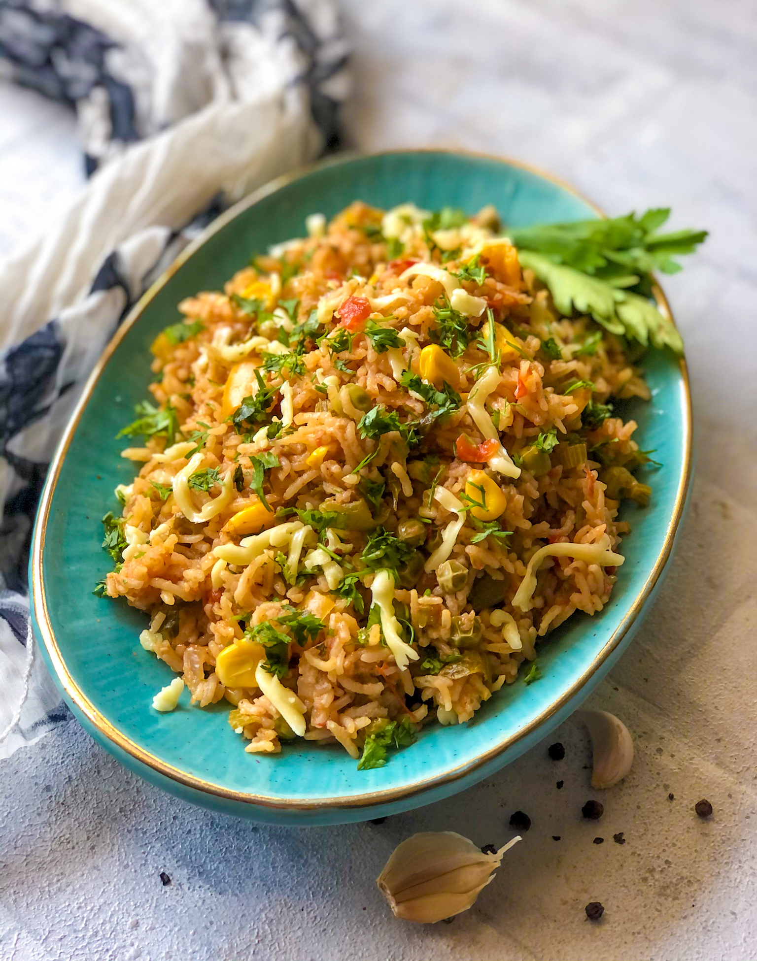 Smoked Vegetarian Spanish Rice Recipe by Archana's Kitchen