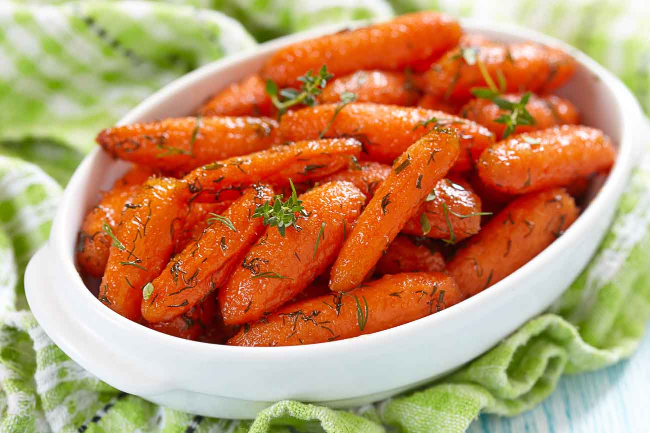 Honey Glazed Roasted Carrots Recipe With Herbs