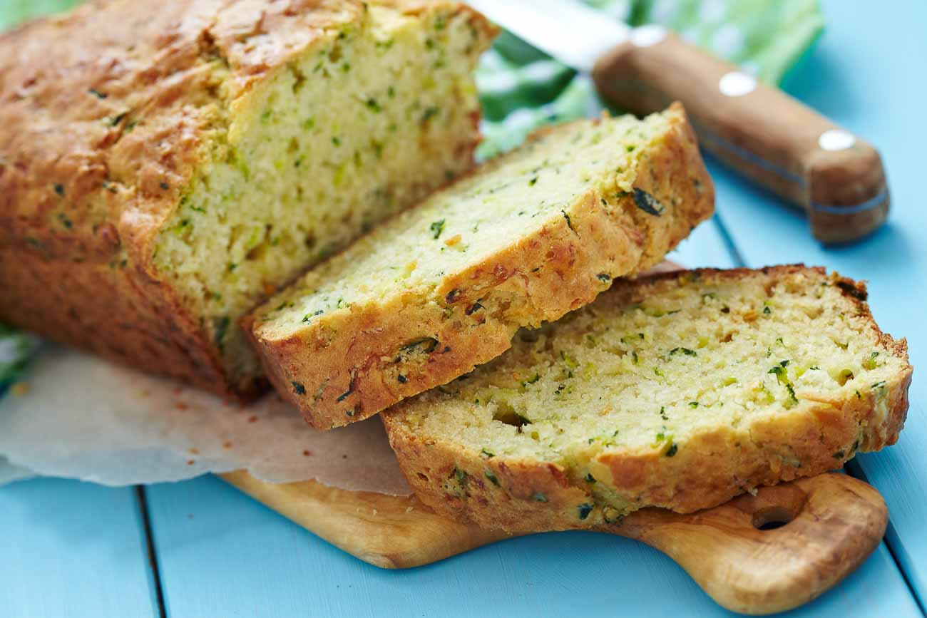 Rustic Rosemary Garlic Zucchini Bread Recipe.