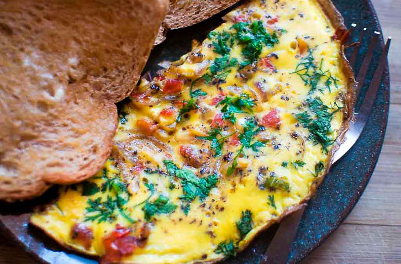 Spicy Indian Style Masala Frittata Recipe