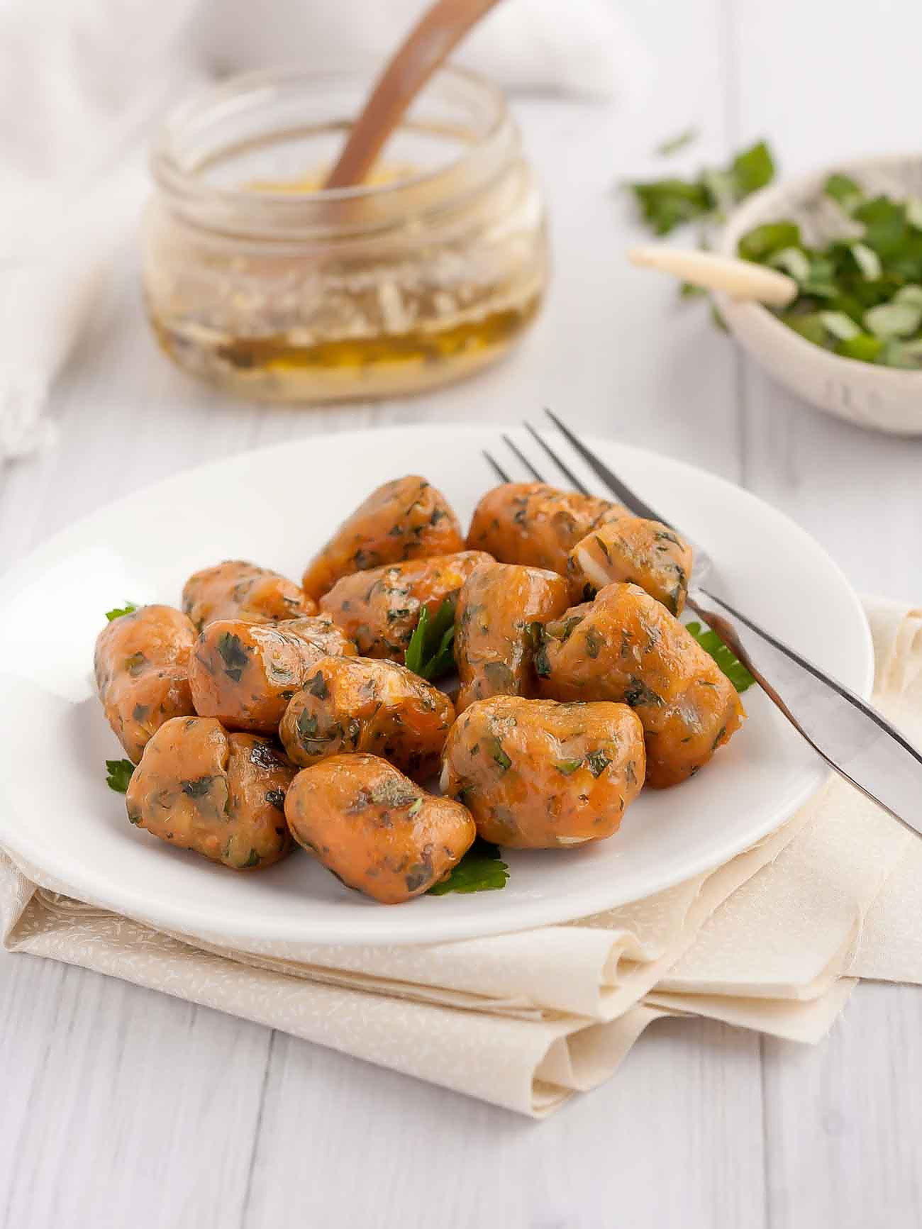 Sweet Potato Gnocchi Recipe With Garlic And Herb Butter