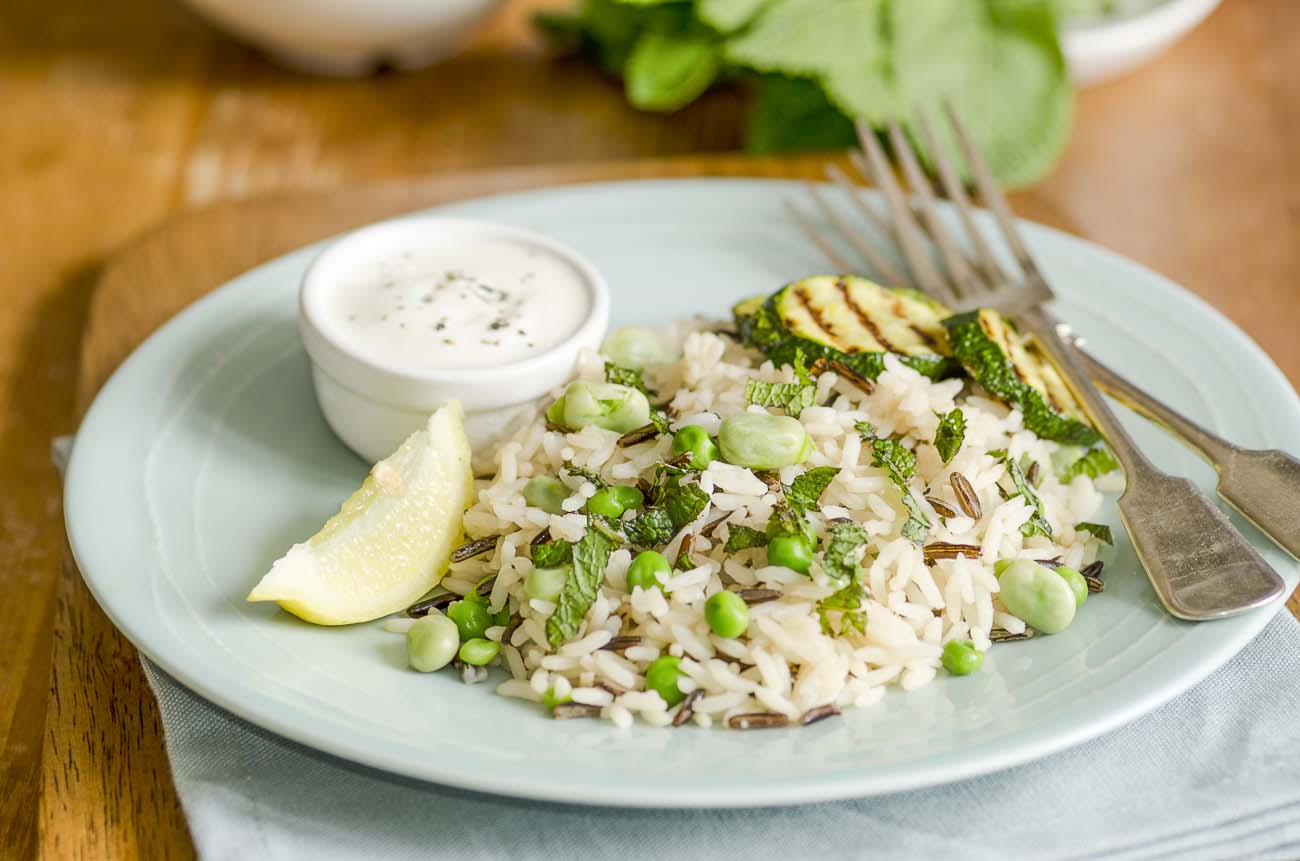 Broad Bean And Courgette Zucchini Pilaf Recipe