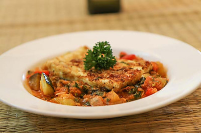 Ratatouille With Grilled Cottage Cheese Steak By Archana S Kitchen