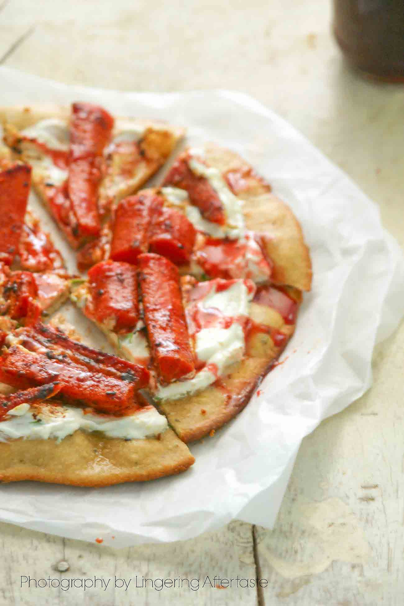 Harissa Roasted Carrot Pizza With Pomegranate Sauce & Greek Yogurt Recipe