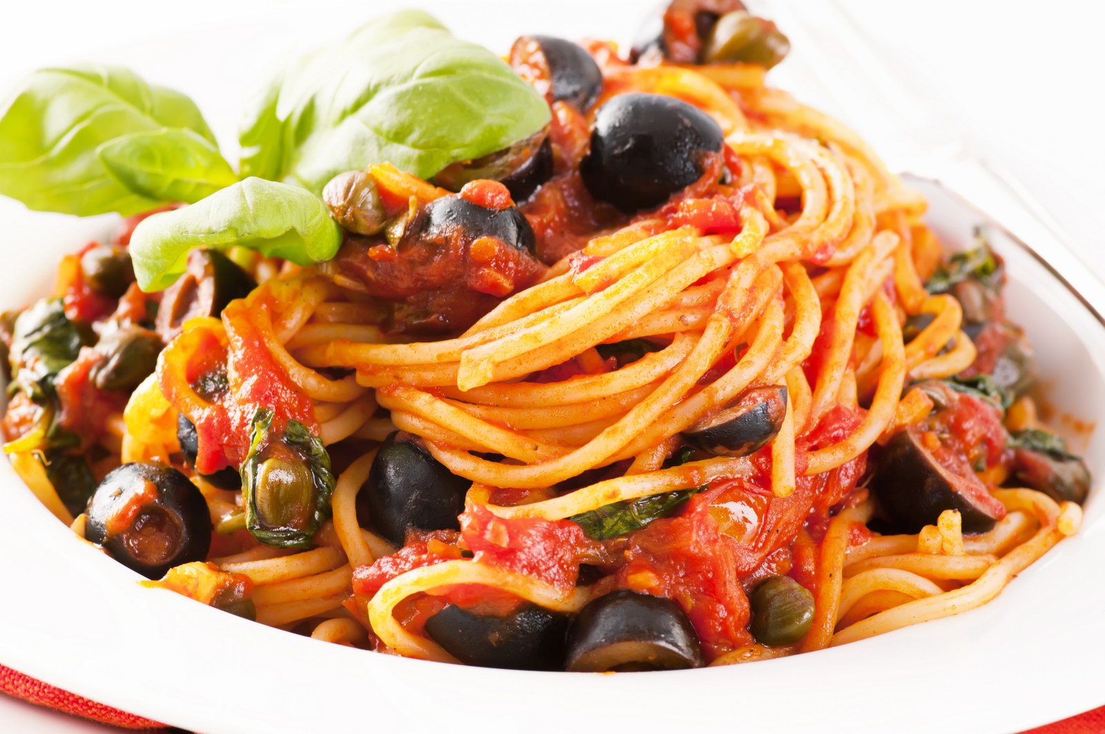 Spaghetti Pasta Alla Puttanesca Recipe by Archana's Kitchen
