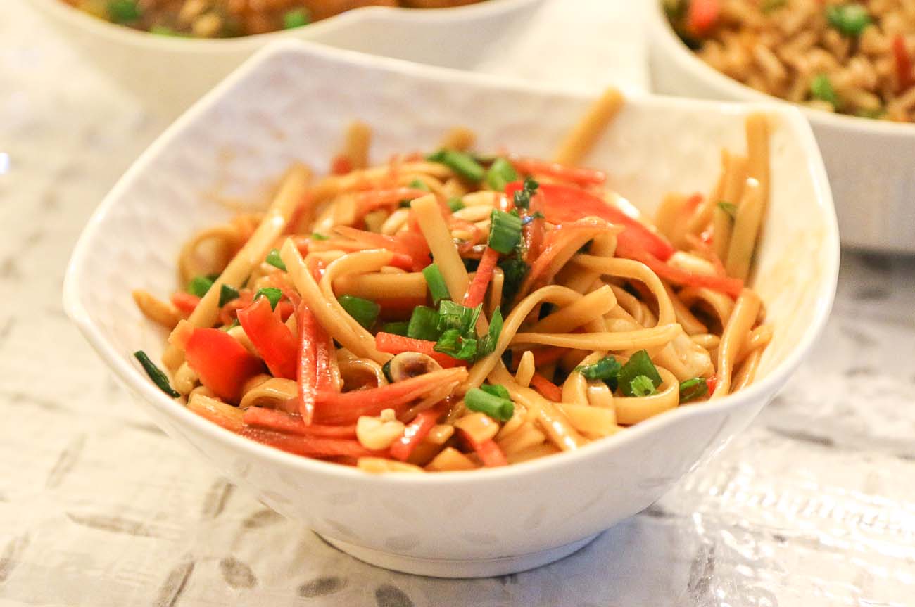 Sweet and Spicy Millet Noodle Salad With Peanuts | Using Millet Hakka Noodles Sweet and Spicy Millet Noodle Salad With Peanuts | Using Millet Hakka Noodles