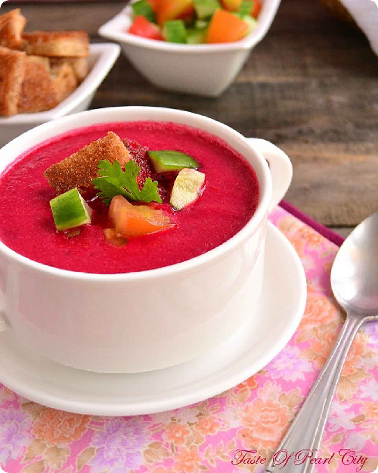 Beetroot Gazpacho Soup Recipe