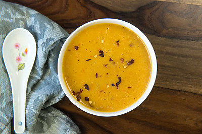 Thai Pumpkin Soup With Red Curry Paste Recipe by Archana's Kitchen