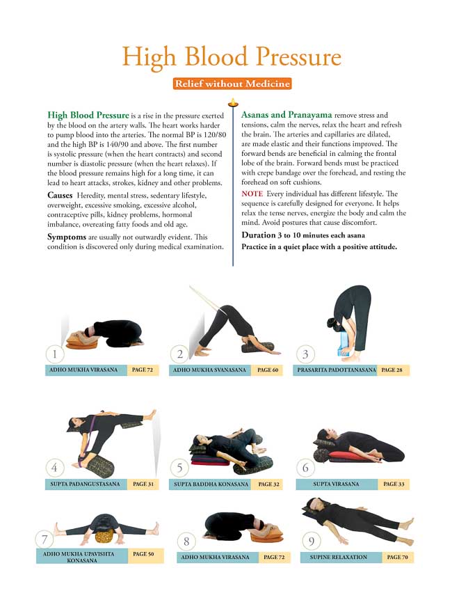 Yoga Asana for High B P