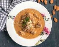 Badam Nu Gosht Recipe - Parsi Style Mutton In Almond Gravy 