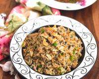 Burnt Garlic Mushroom Fried Rice Recipe 