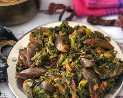 Baingan Sarson Ka Saag Recipe